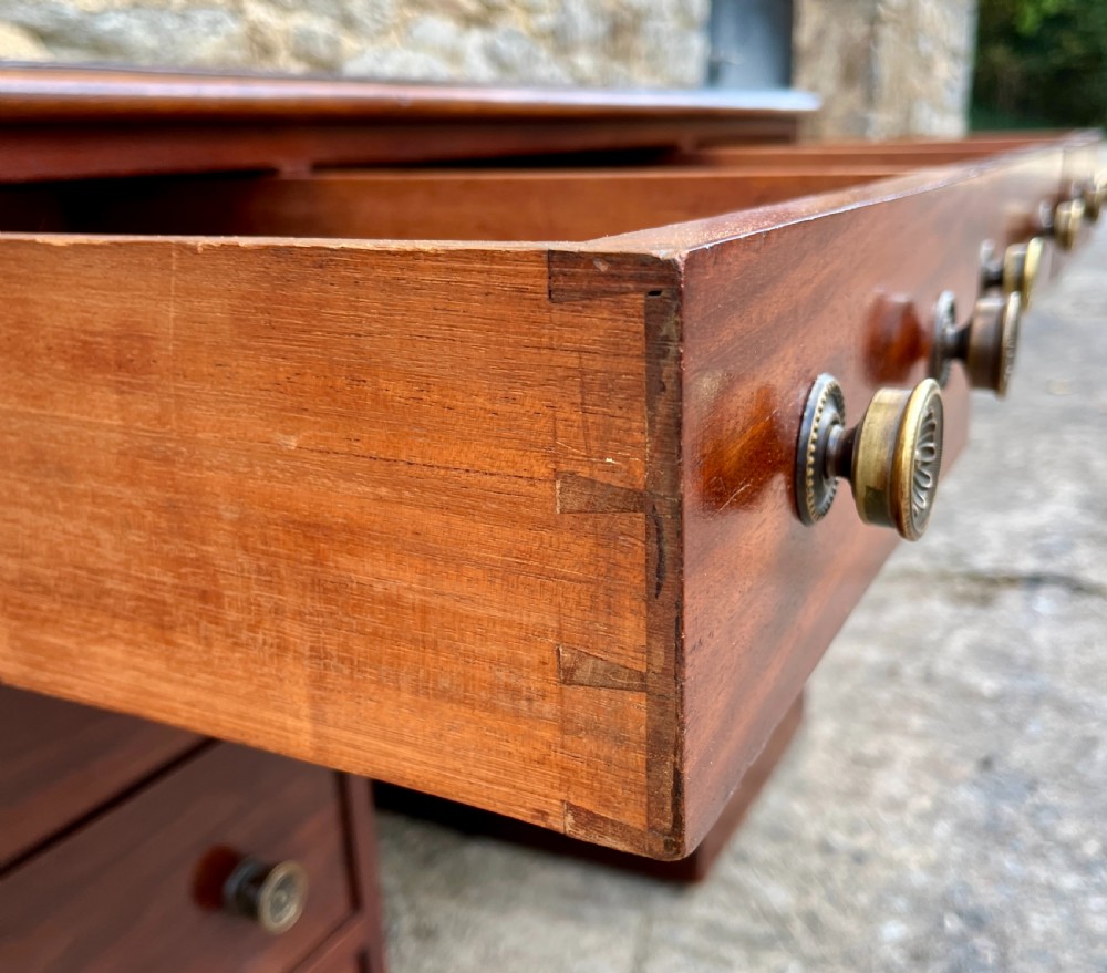 Victorian Mahogany Pedestal Desk View VI