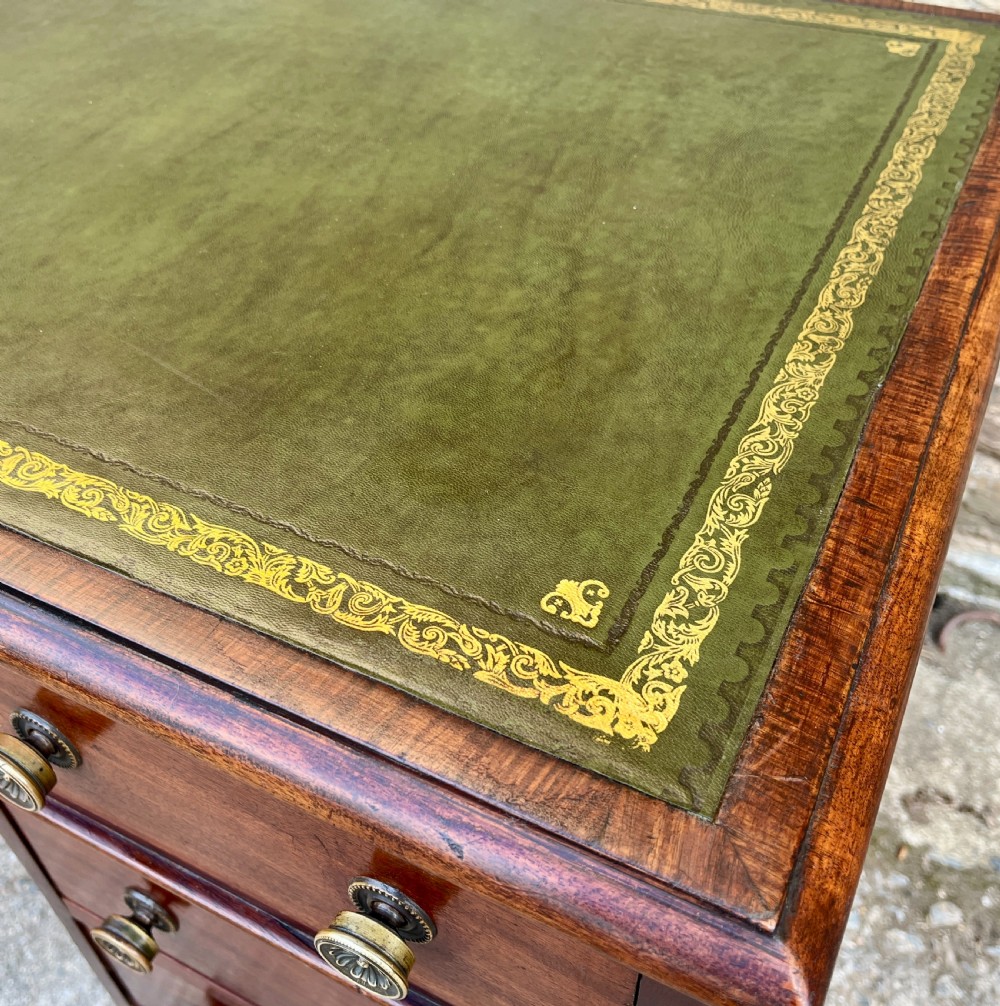 Victorian Mahogany Pedestal Desk View X