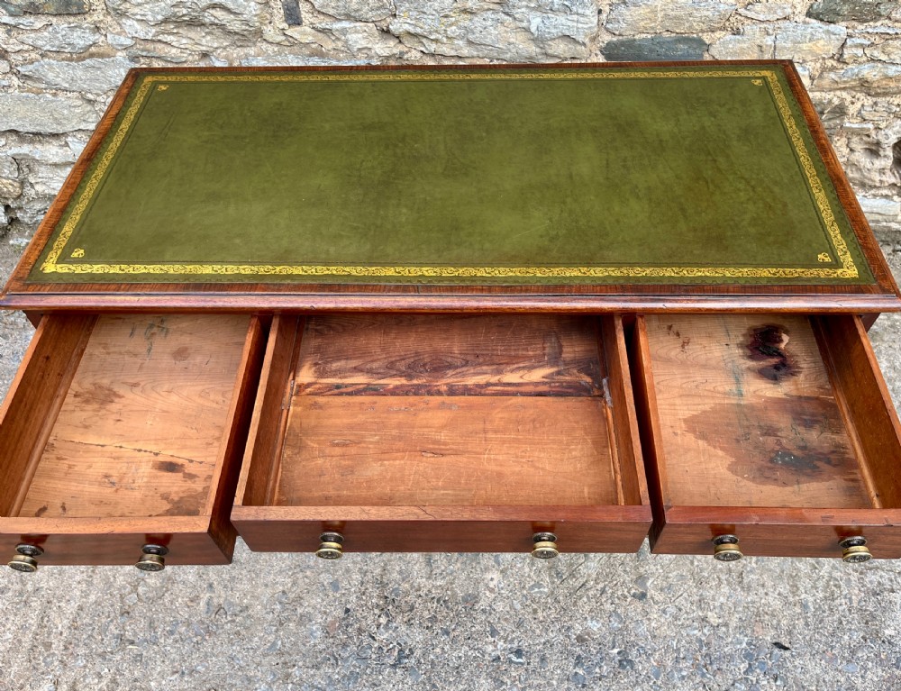 Victorian Mahogany Pedestal Desk View XI
