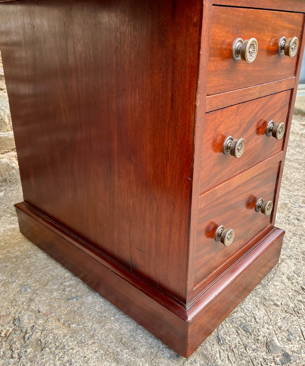 Victorian Mahogany Pedestal Desk View XII