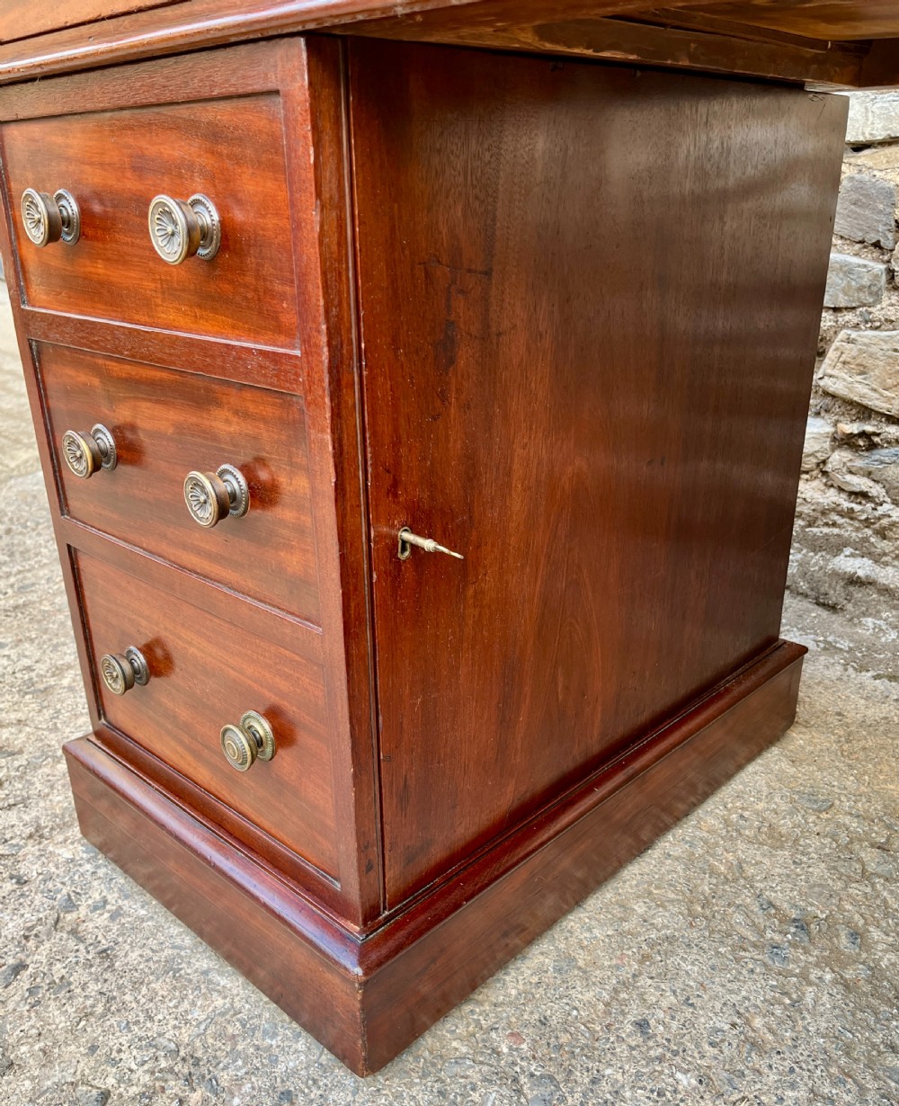 Victorian Mahogany Pedestal Desk View XIV