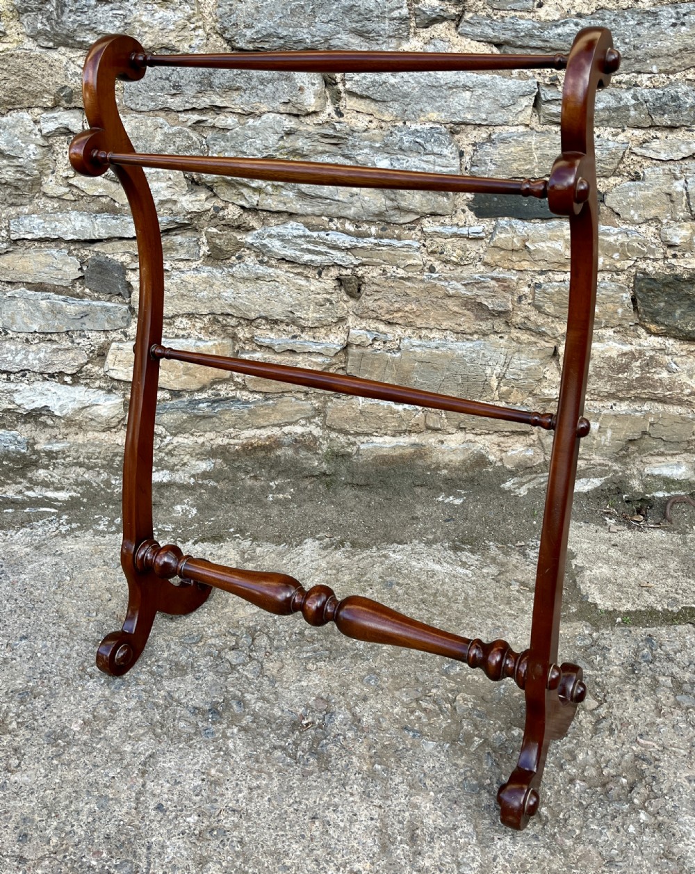 Victorian Mahogany Towel Rail