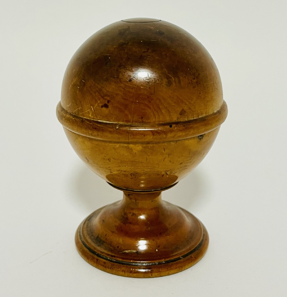 Antique Apothecary's Treen Pill Silverer