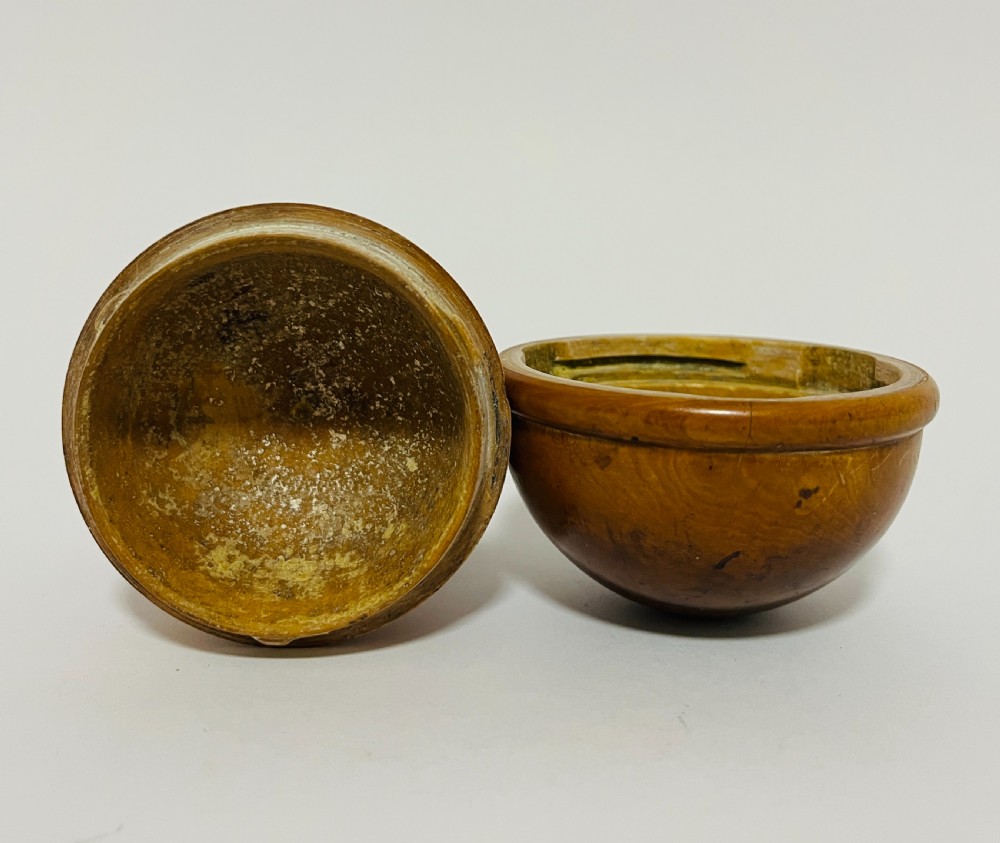 Antique Apothecary's Treen Pill Silverer View VIII