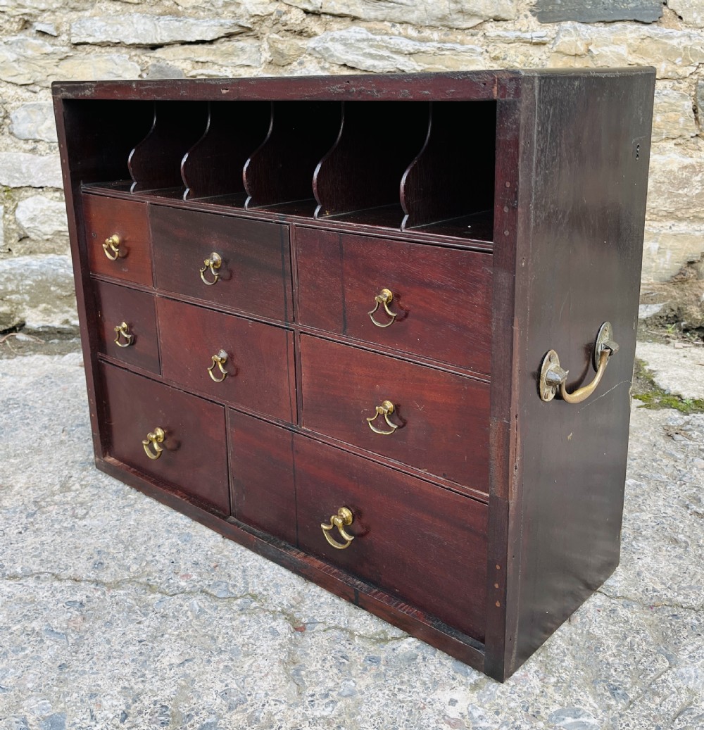 Georgian Mahogany Spice Cabinet View XII