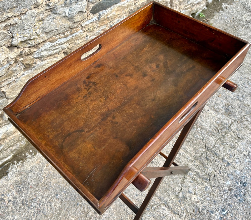 Victorian Mahogany Folding Butlers Tray View III