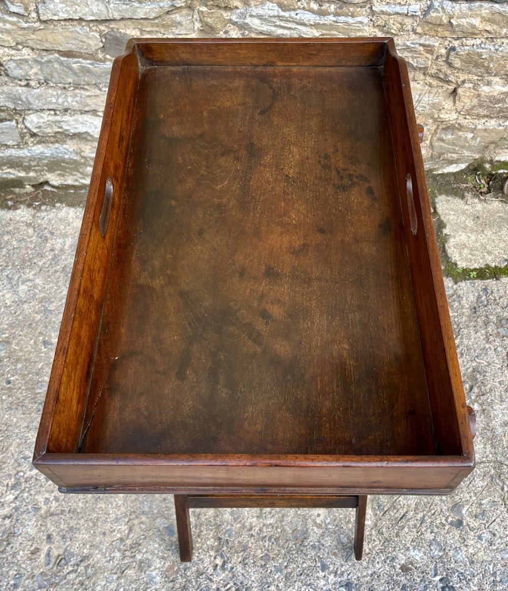 Victorian Mahogany Folding Butlers Tray View VI