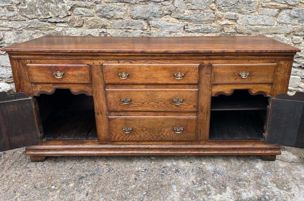Antique Oak Dresser Base View X