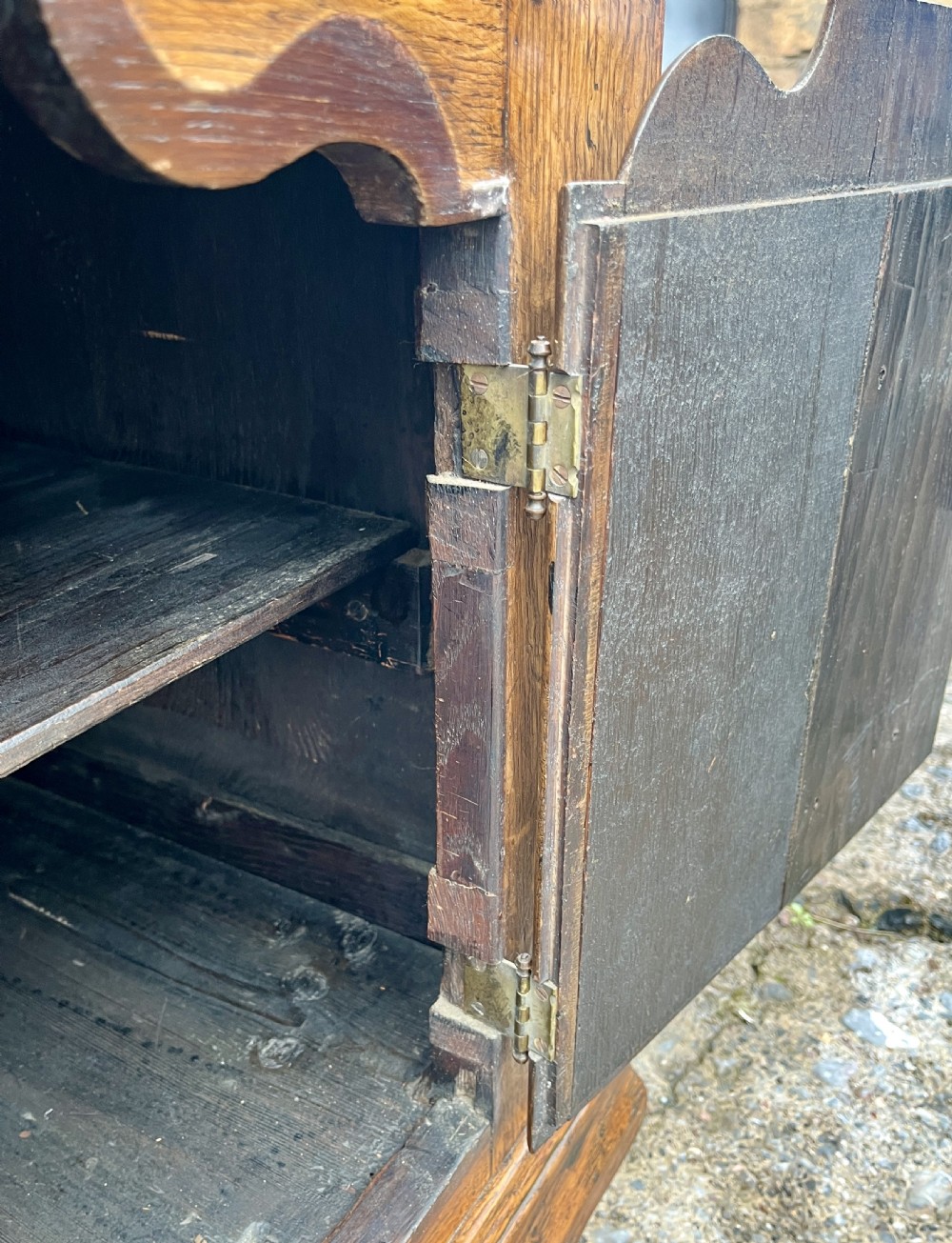 Antique Oak Dresser Base View XX