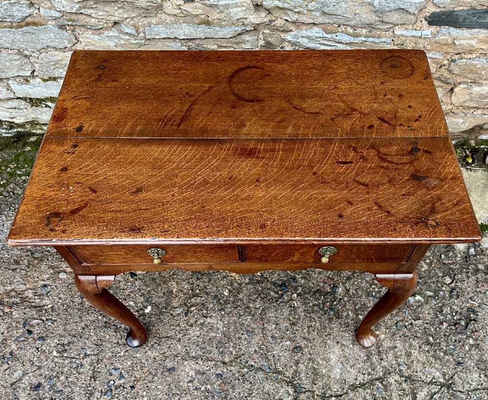 Georgian Oak Lowboy View III
