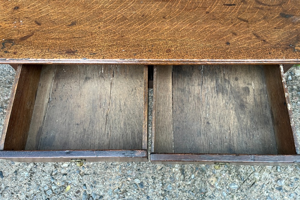 Georgian Oak Lowboy View VII