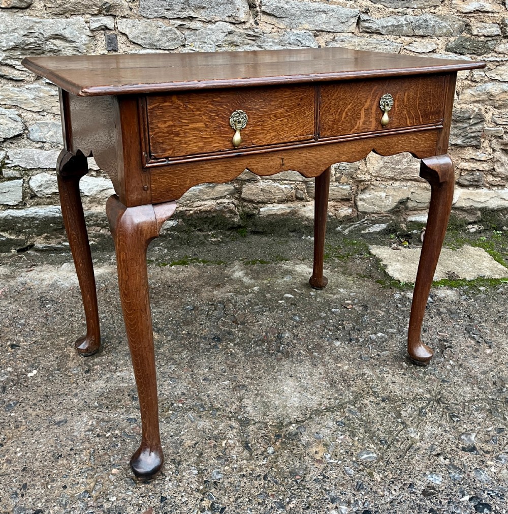 Georgian Oak Lowboy View IX
