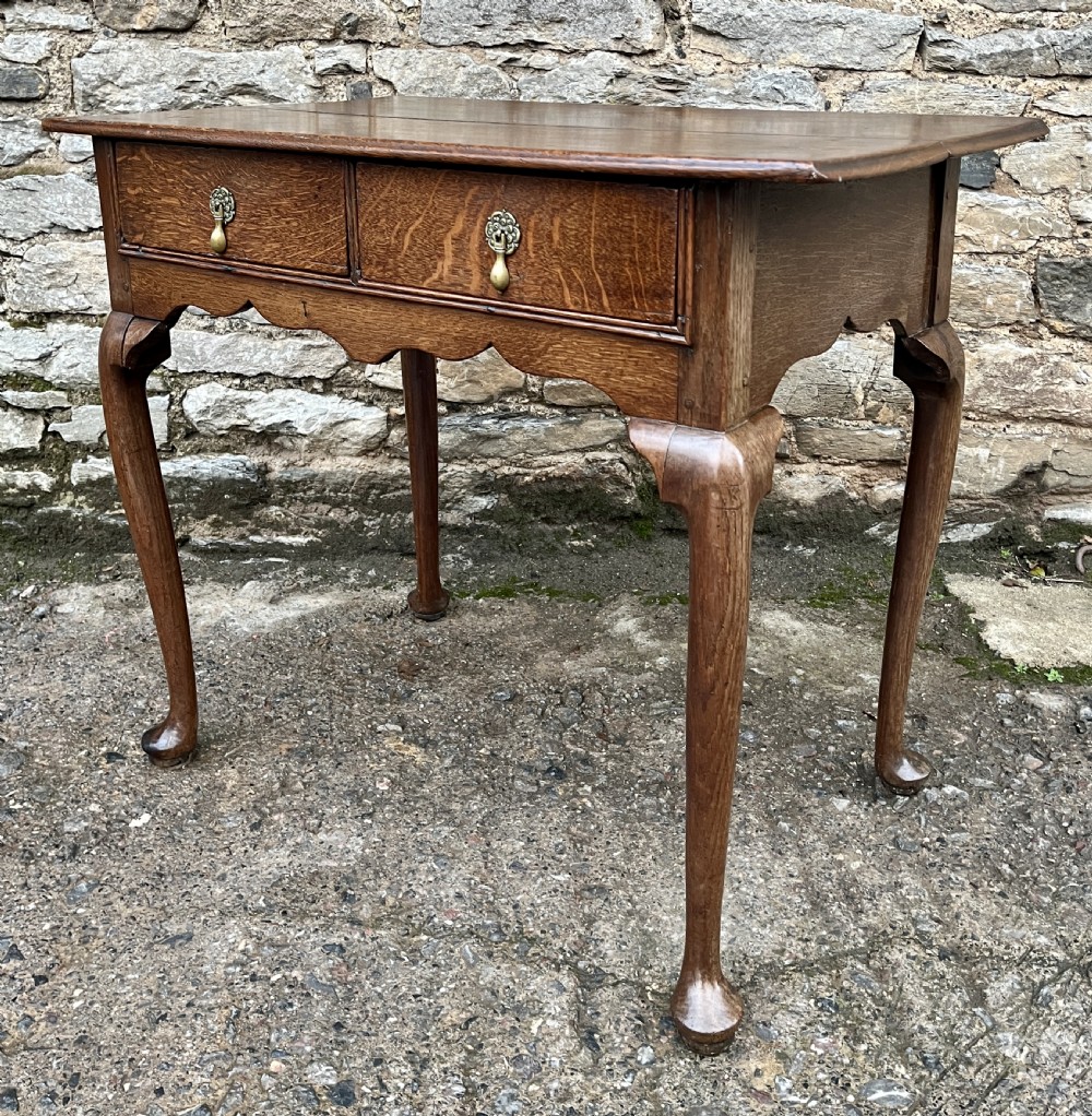 Georgian Oak Lowboy View XII