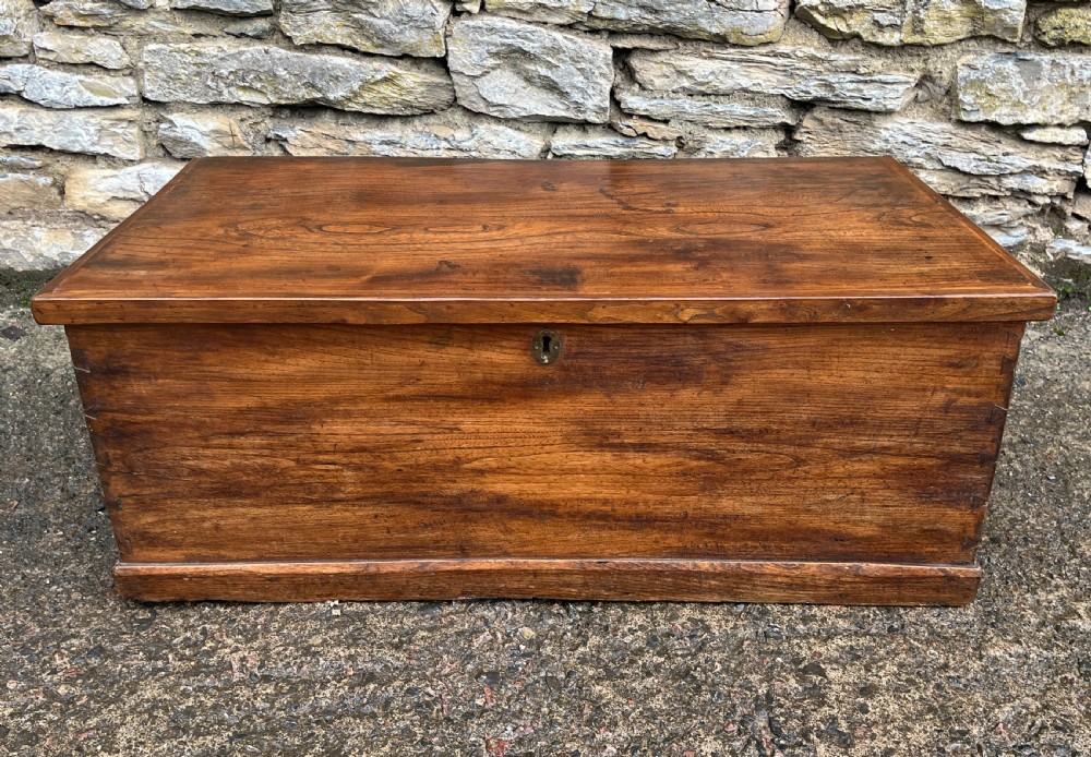 Antique Elm Blanket Box