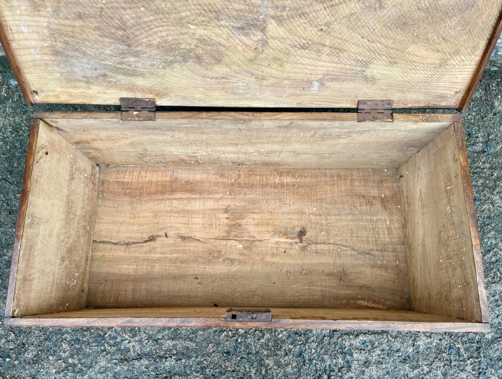 Antique Elm Blanket Box View VI