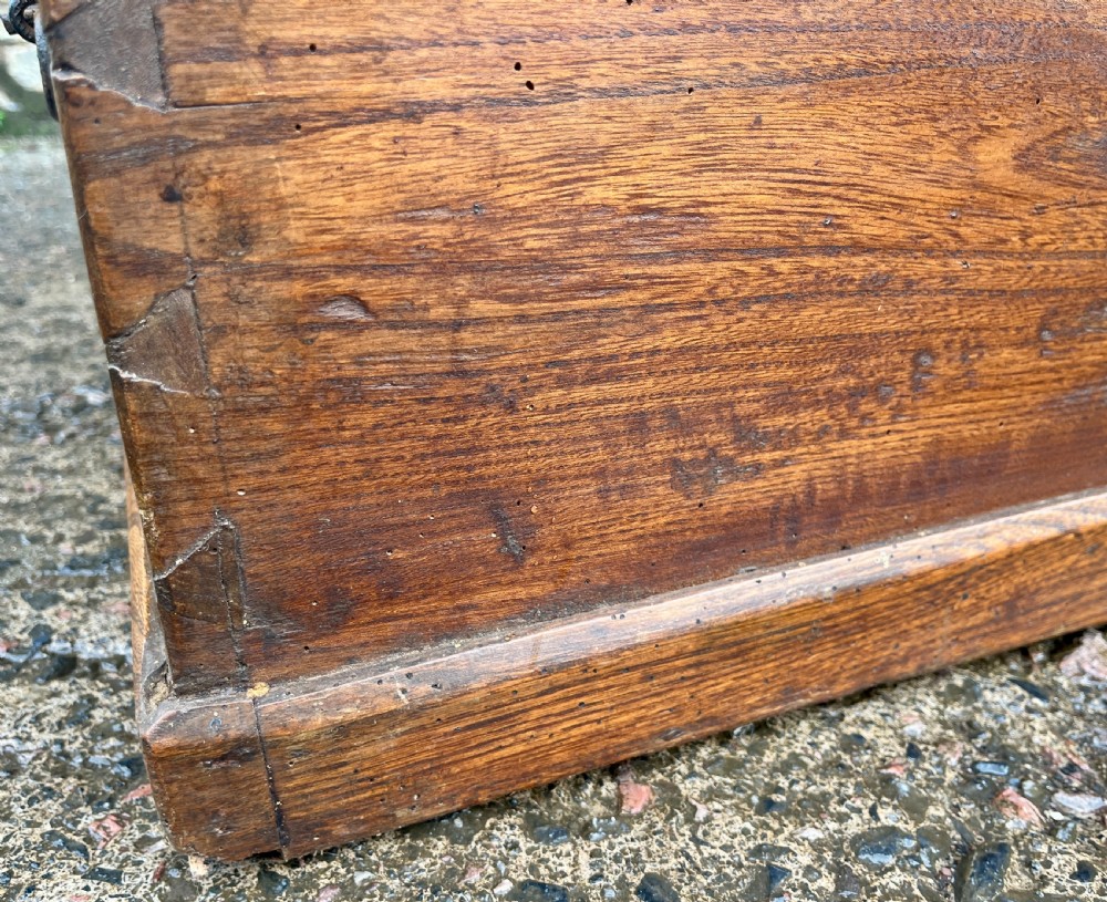 Antique Elm Blanket Box View XIII