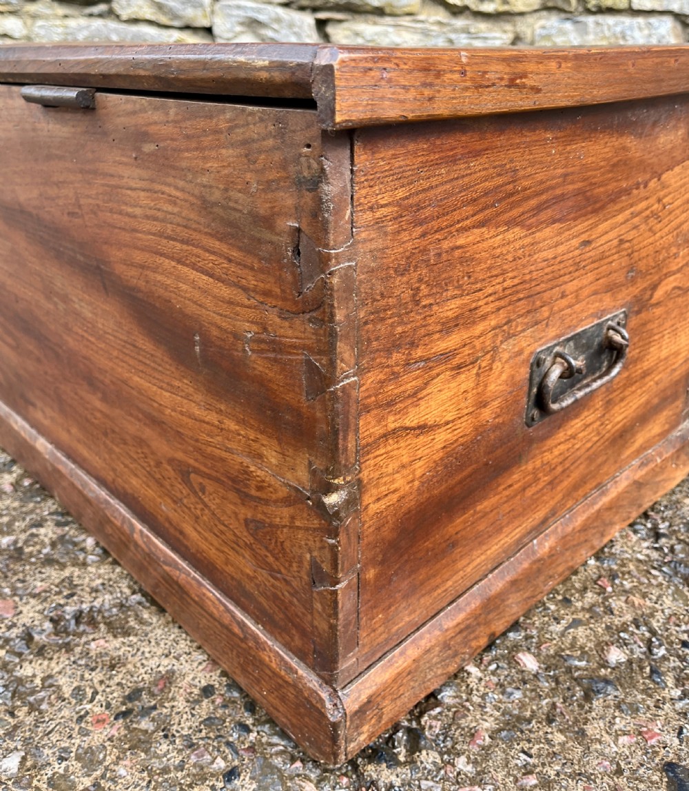 Antique Elm Blanket Box View XVI