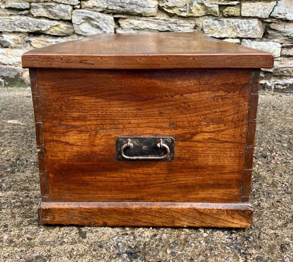 Antique Elm Blanket Box View XVIII
