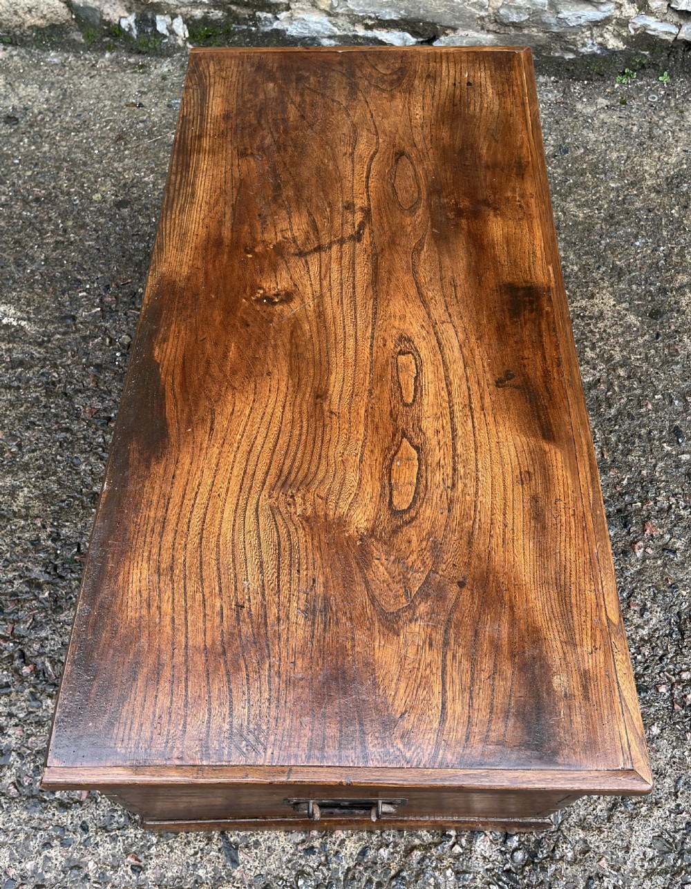 Antique Elm Blanket Box View XXI