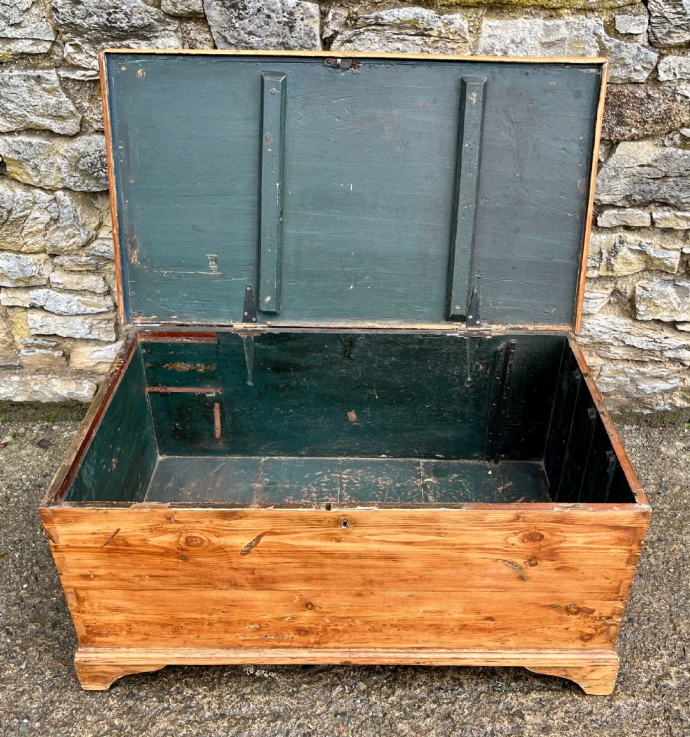 Antique Stripped Pine Blanket Box View VII