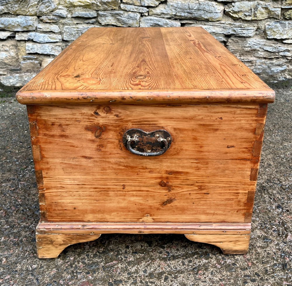 Antique Stripped Pine Blanket Box View VIII