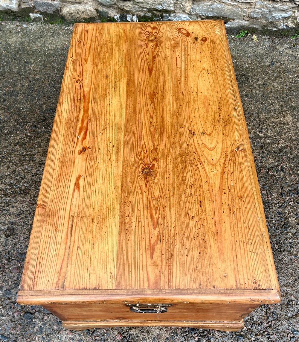 Antique Stripped Pine Blanket Box View XIII