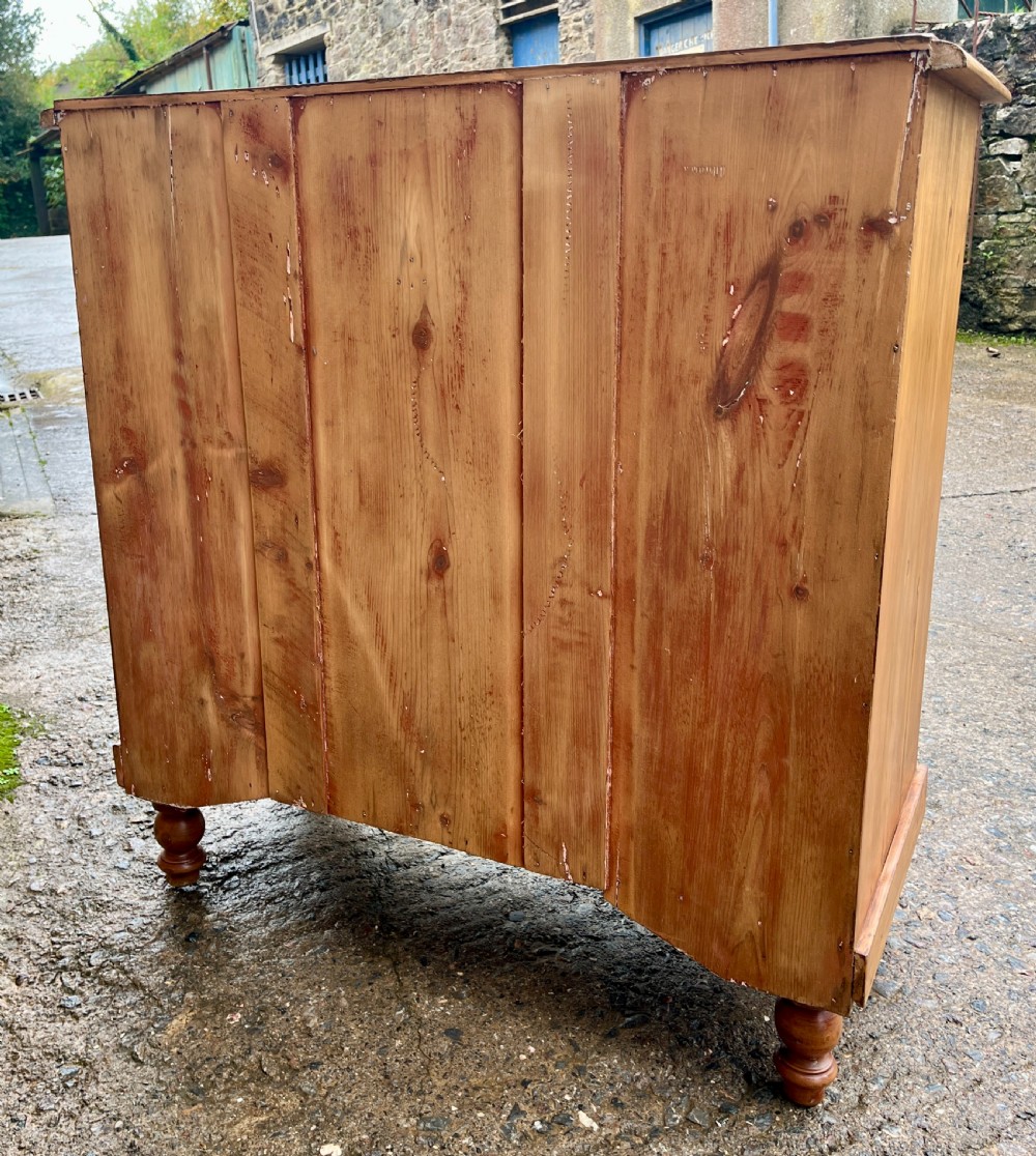 Large Antique Stripped Pine Chest of Drawers View XIV