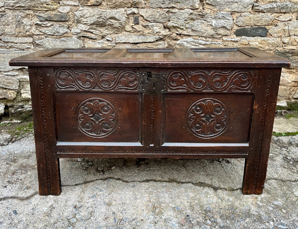 17th Century Oak Coffer View II