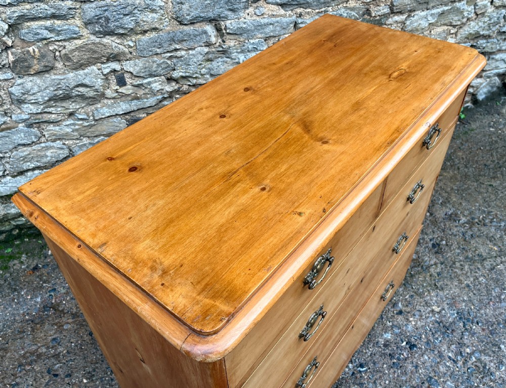 Large Antique Pine Chest of Drawers View XII