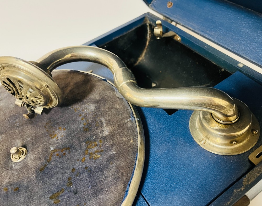 Original Portable Wind Up Gramophone View VI