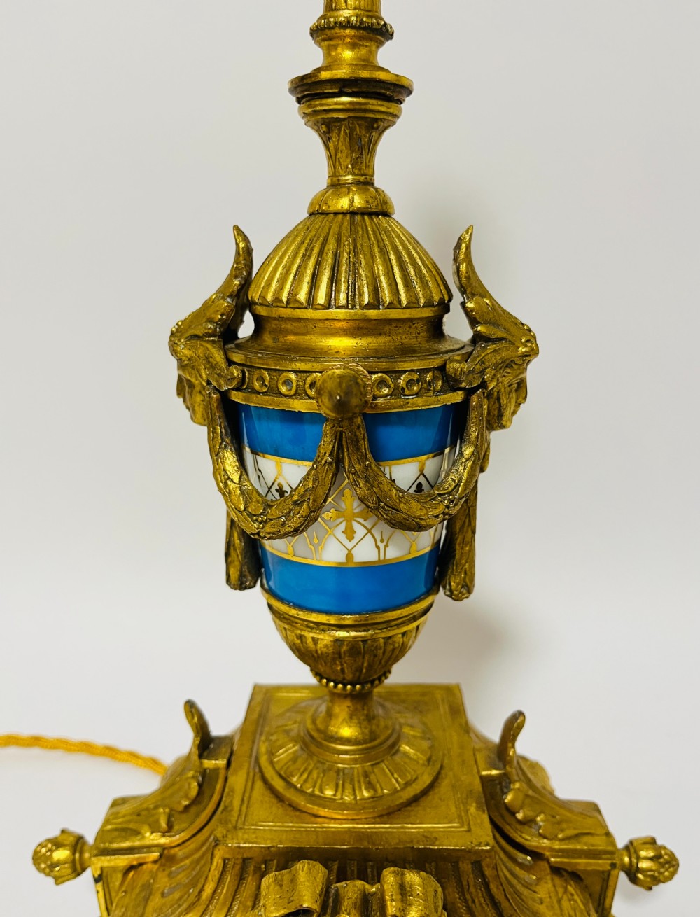 Antique Gilt French Sevres Table Lamp View V