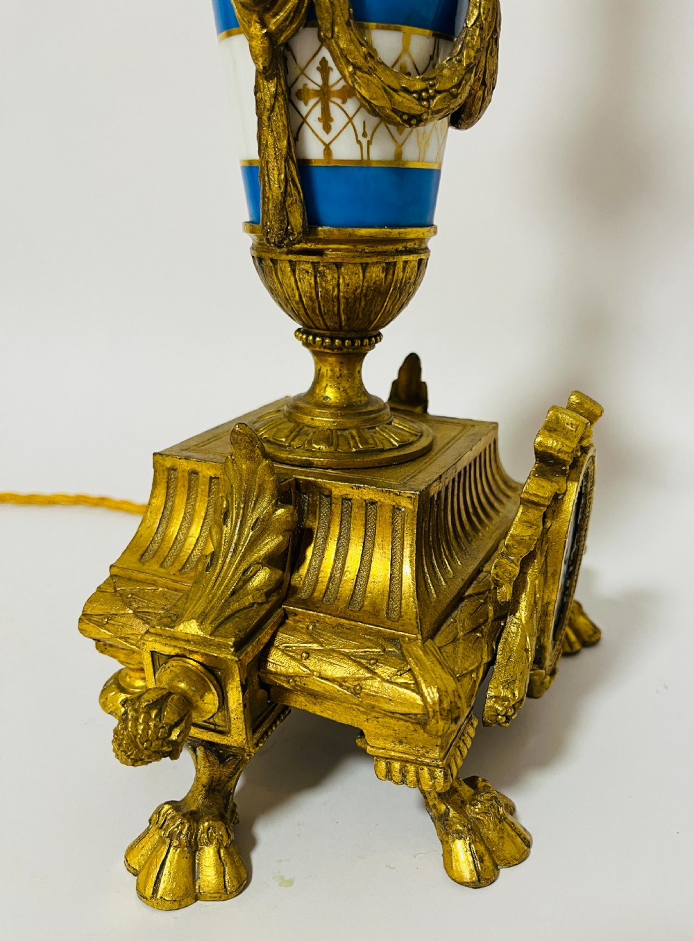 Antique Gilt French Sevres Table Lamp View VIII