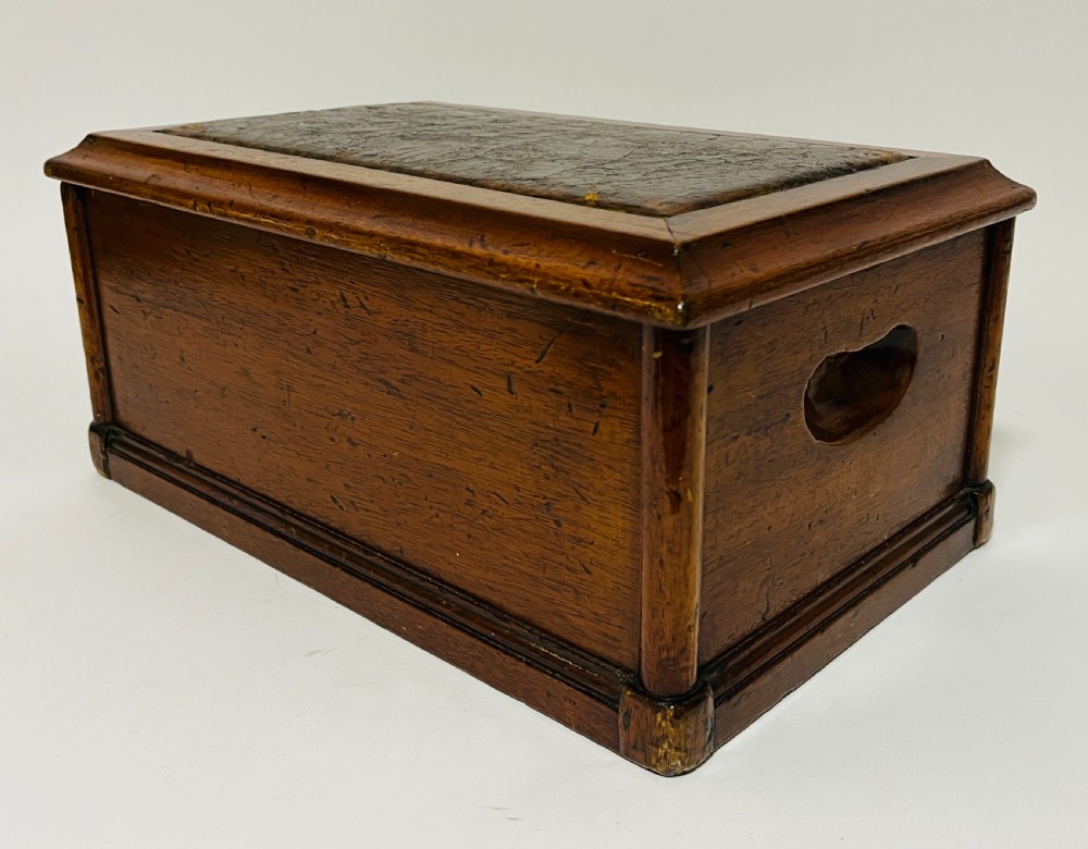 Antique Mahogany Shoe Shine Box View III