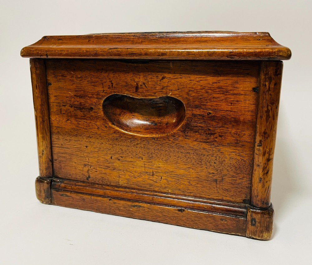 Antique Mahogany Shoe Shine Box View V