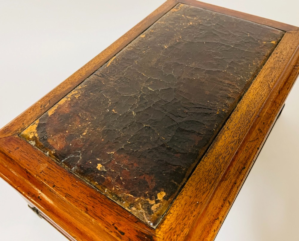 Antique Mahogany Shoe Shine Box View VII