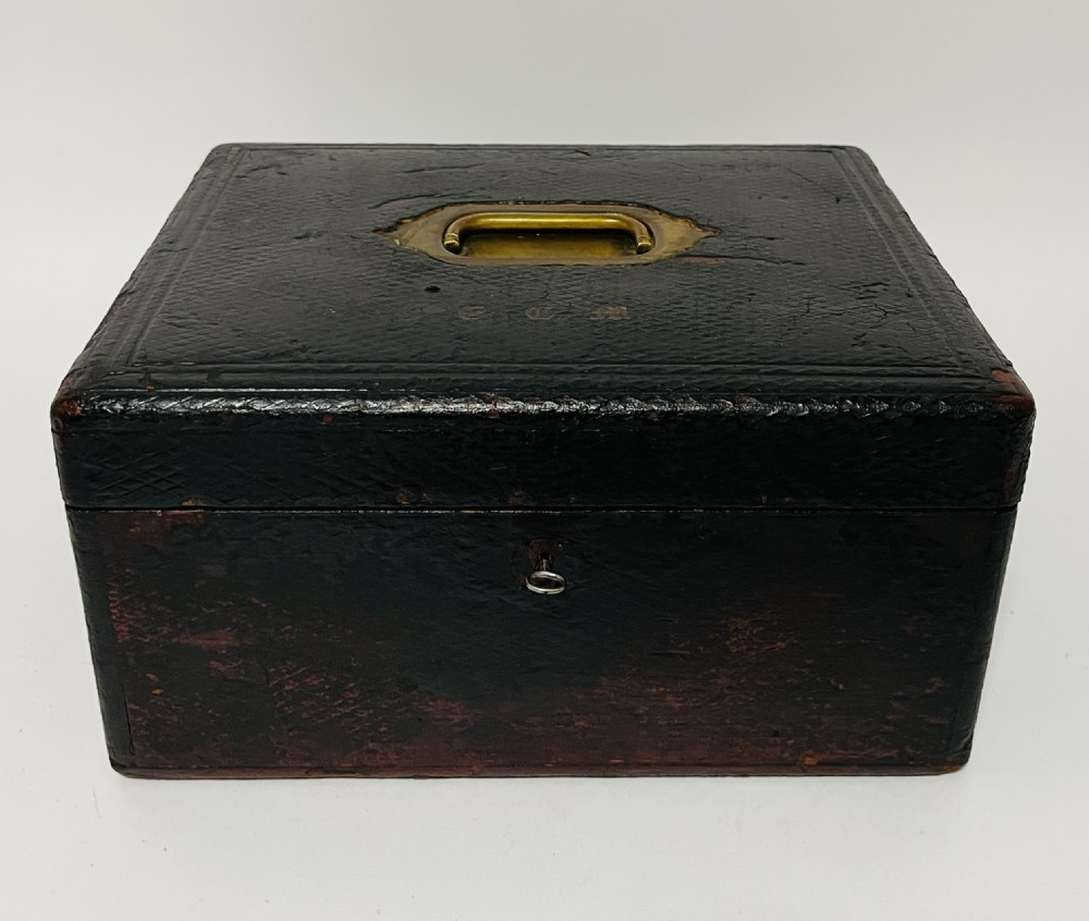 Antique Leather Jewellery Box
 View XVII