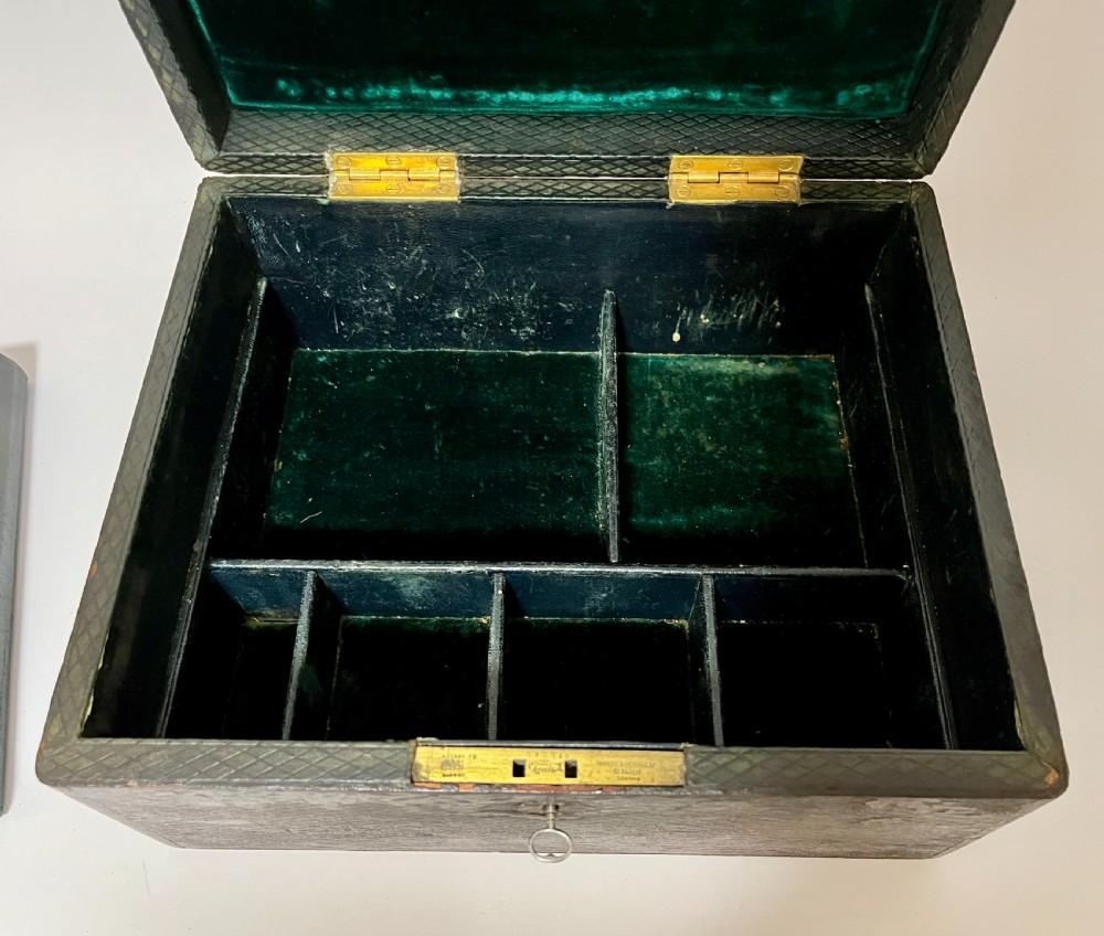 Antique Leather Jewellery Box
 View IV