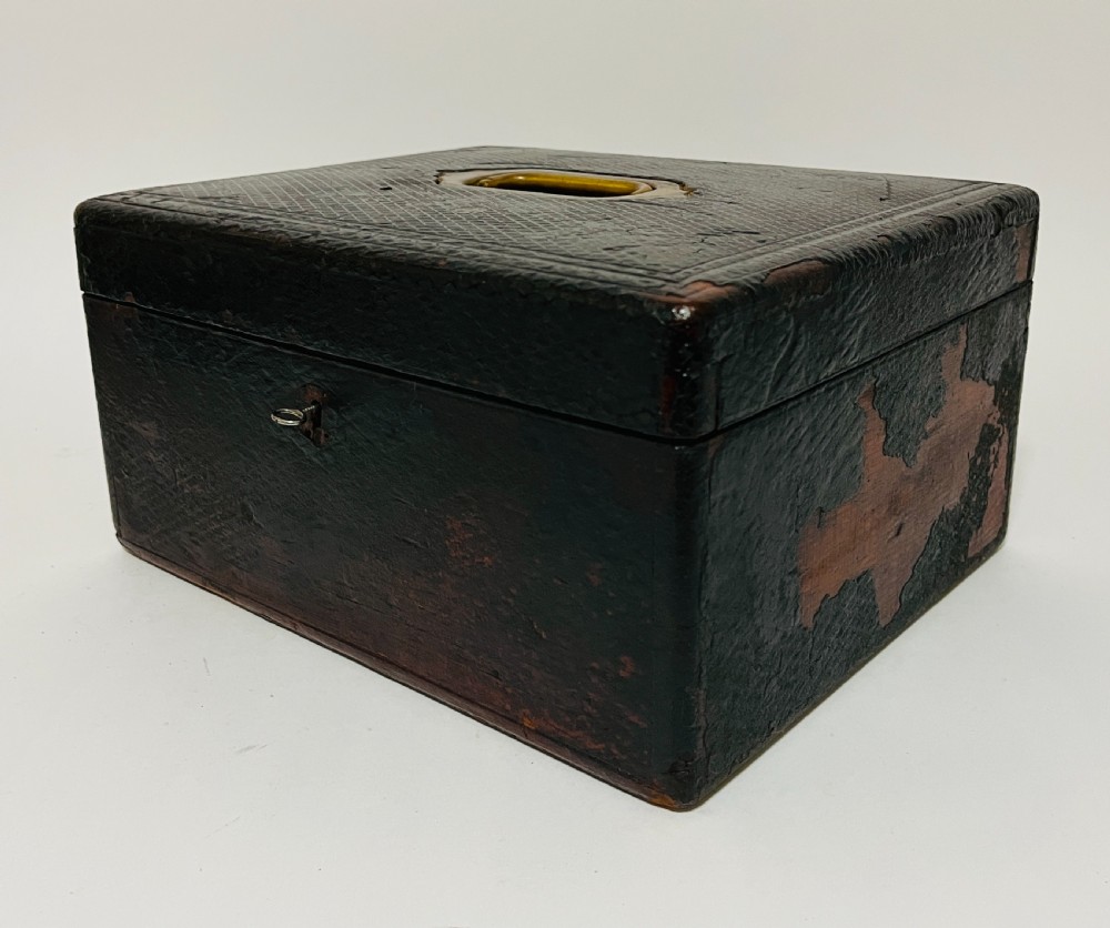 Antique Leather Jewellery Box
 View V