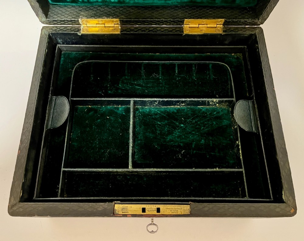 Antique Leather Jewellery Box
 View VIII