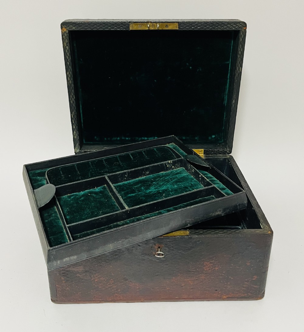 Antique Leather Jewellery Box
 View XIII