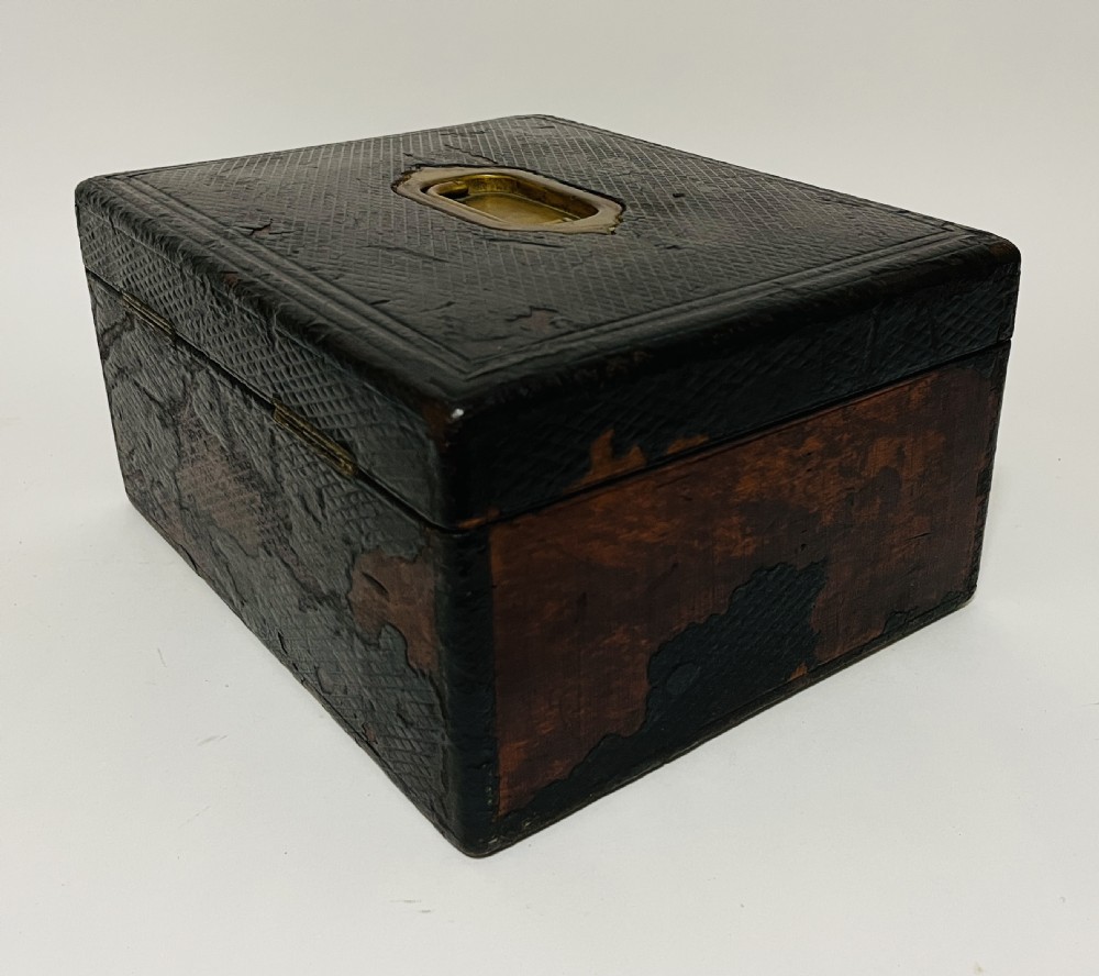 Antique Leather Jewellery Box
 View XV