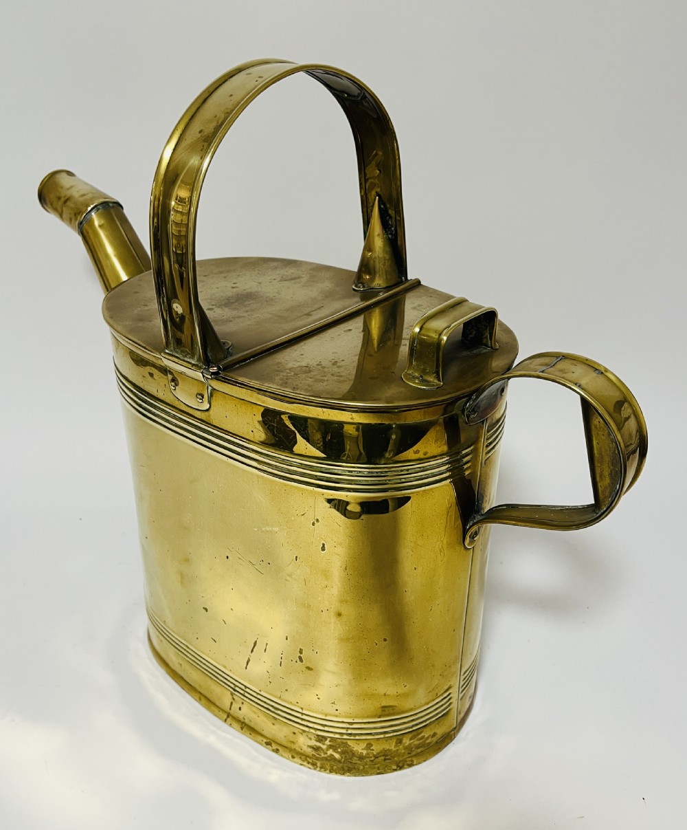 Large Antique Brass Watering Can View IV