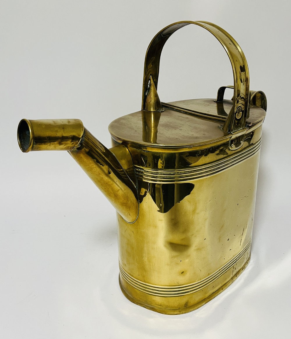 Large Antique Brass Watering Can View VI