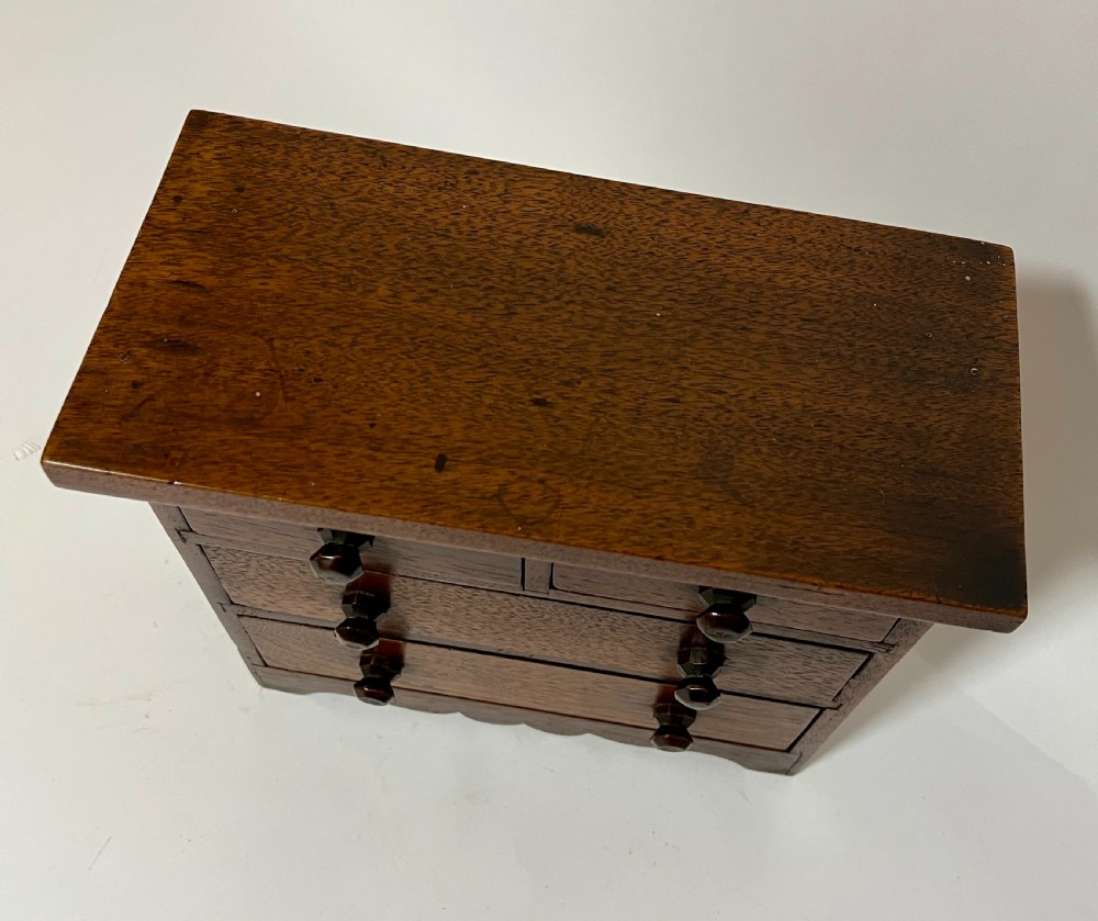 Antique Miniature Apprentice Chest of Drawers View XI
