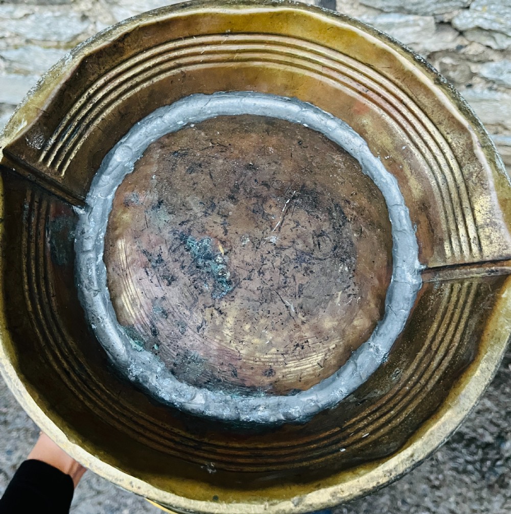 Art Nouveau Brass Coal Scuttle View X