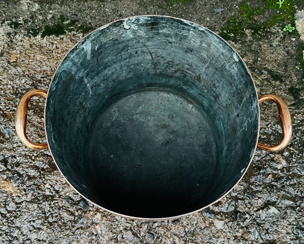 Large Victorian Copper Stock Pot View IX
