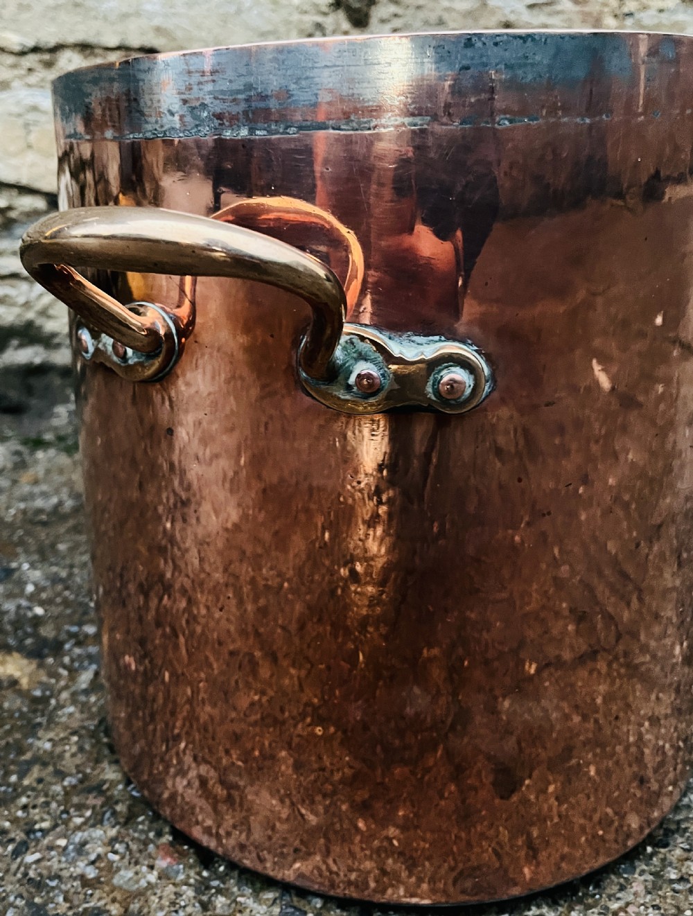 Large Victorian Copper Stock Pot View XIII