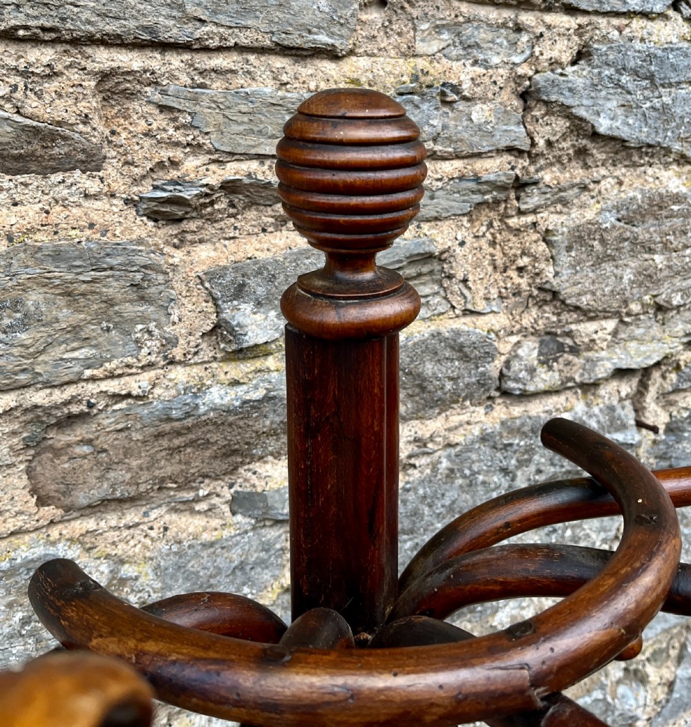 Antique Bentwood Demi-Lune Hat and Coat Stand View IX