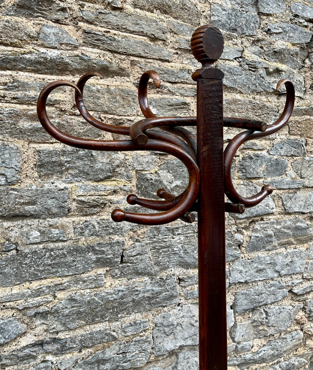 Antique Bentwood Demi-Lune Hat and Coat Stand View XIII