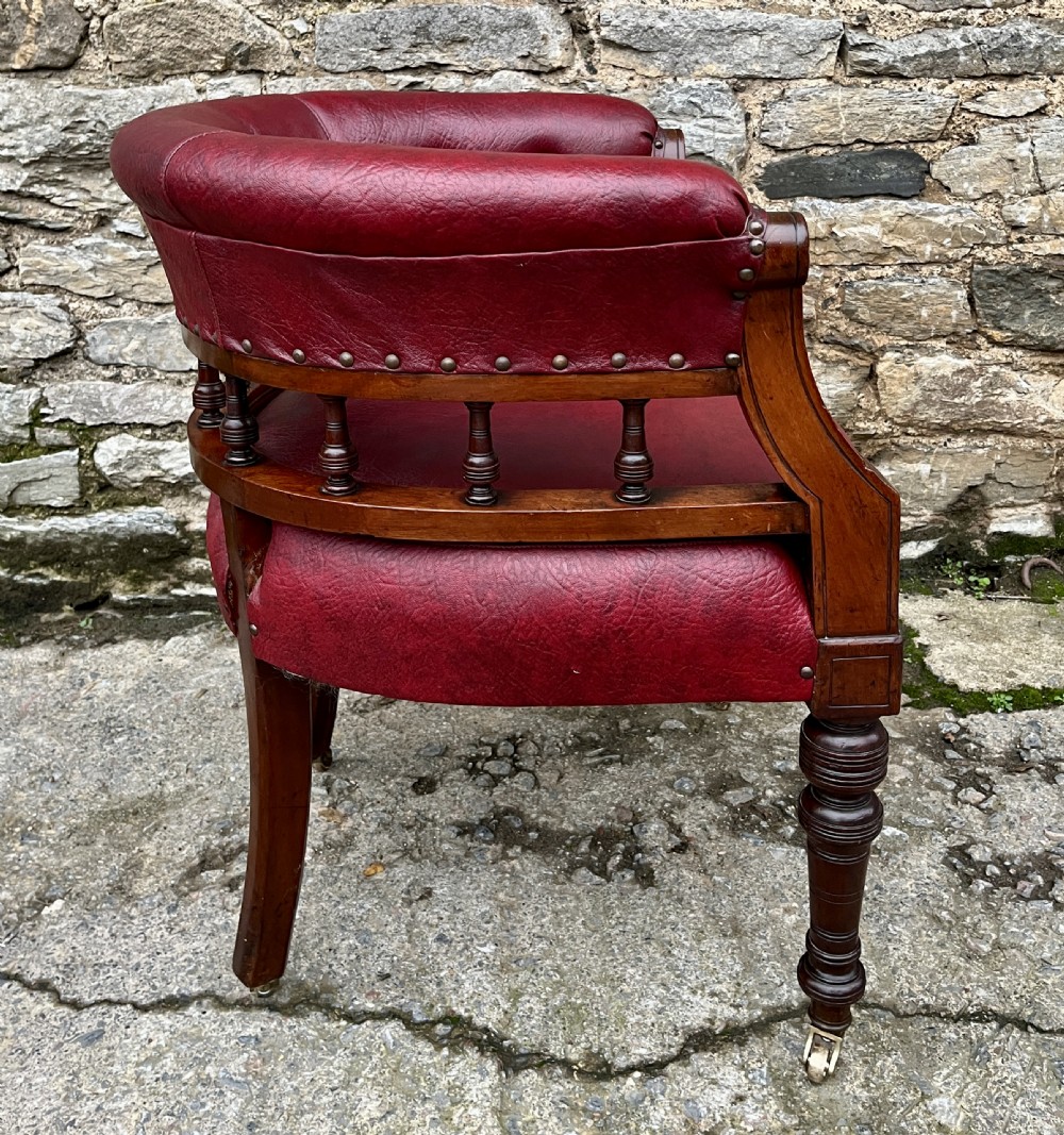 Victorian Upholstered Library Chair View XII